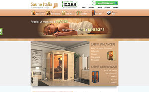 Il sito online di Saune Italia
