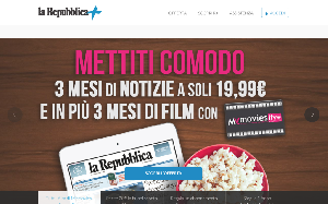 Il sito online di Repubblica digitale