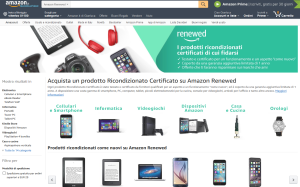 Il sito online di Amazon Renewed