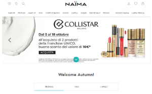 Visita lo shopping online di Naima