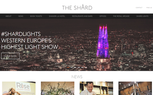 Il sito online di The Shard