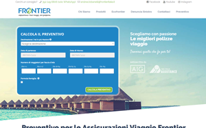 Il sito online di Frontier Italia