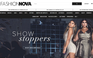 Il sito online di Fashion Nova