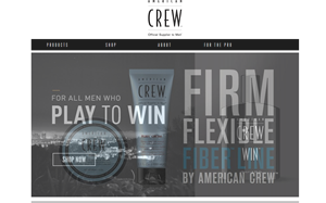 Il sito online di American Crew