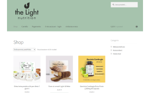 Il sito online di The Light Nutrition