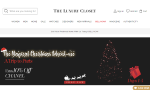 Il sito online di The Luxury Closet