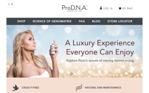 Il sito online di Paris Hilton Skincare