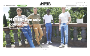 Il sito online di Meyer Pantaloni