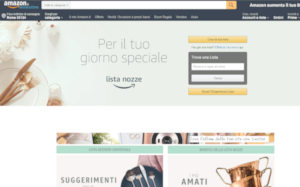 Visita lo shopping online di Amazon Lista di nozze