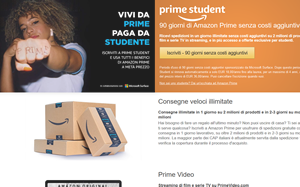 Visita lo shopping online di Amazon Prime Student