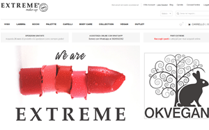 Il sito online di Extreme Make-Up