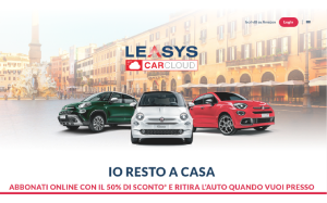 Il sito online di Leasys Car Cloud