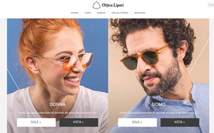 Il sito online di Ottica Lipari