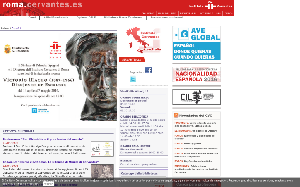 Il sito online di Instituto Cervantes Roma