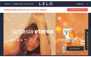 Il sito online di LELO