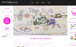 Il sito online di Art bijoux Novara