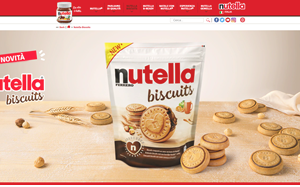 Il sito online di Nutella Biscuits