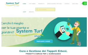 Il sito online di System Turf