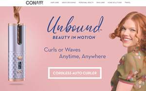 Il sito online di Conair