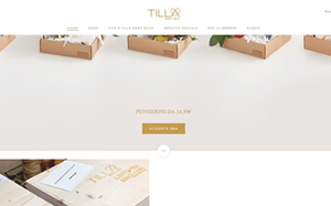 Il sito online di Tilla Baby Box