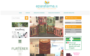 Il sito online di eParafarma