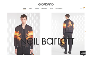 Il sito online di Giordano Boutique