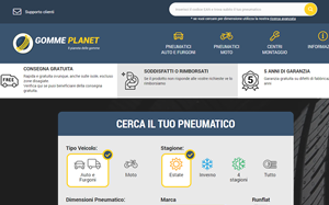 Visita lo shopping online di Gomme Planet