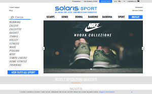 Visita lo shopping online di Solaris sport