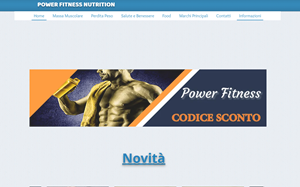 Il sito online di Power Fitness Nutrition