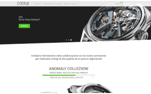 Il sito online di CODE41 watches