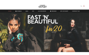 Il sito online di Luxury Outlet
