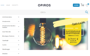 Visita lo shopping online di Opiros