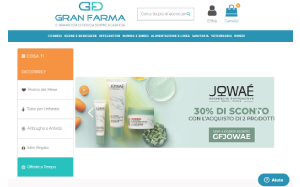 Il sito online di GranFarma