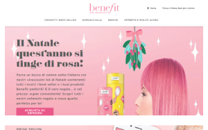 Il sito online di Benefit Cosmetics