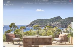 Il sito online di Zafiro Hotels