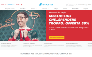 Il sito online di MyPoster