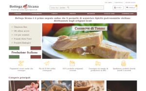 Il sito online di Bottega Sicana