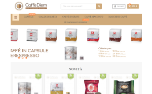 Il sito online di Caffè Diem