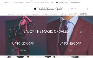 Il sito online di Massa Boutique