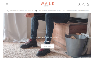 Il sito online di Walk London Shoes