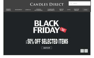 Il sito online di Candles Direct