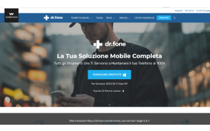 Il sito online di Dr.Fone