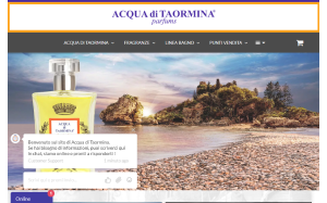 Il sito online di Acqua di Taormina
