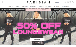 Il sito online di Parisian fashion