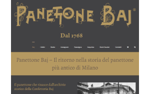 Il sito online di Panettone Baj