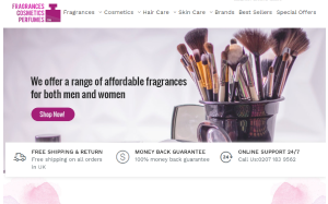 Il sito online di Fragrances Cosmetics Perfumes
