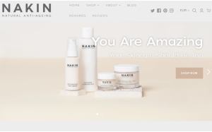 Il sito online di Nakin Skin Care