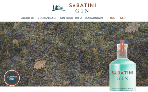 Il sito online di Sabatini Gin