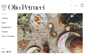 Il sito online di Olio Petrucci