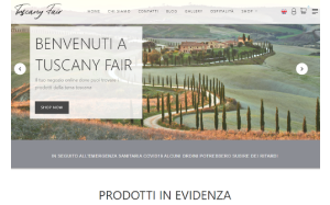 Il sito online di Tuscany Fair